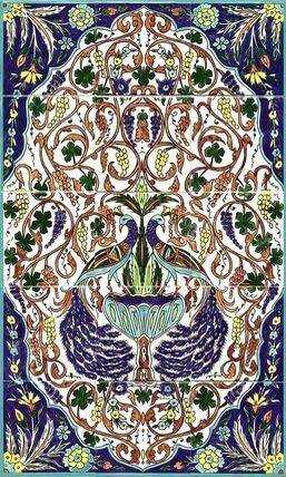 ceramic tile murals hand painted