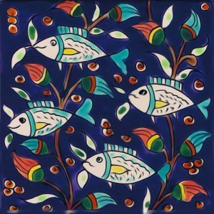fish-dark-blue Fish Design decorative tiles