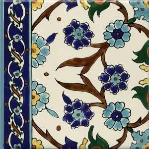 Square dance decorative tiles