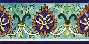 border tile hand painted