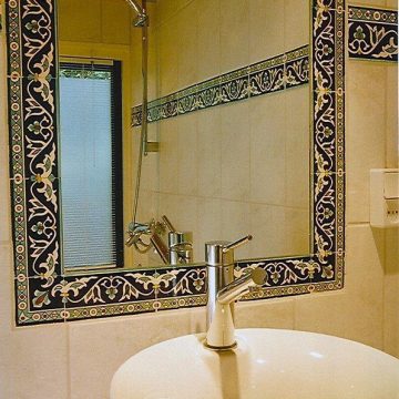 Bathroom mirror design subway tiles used for bathroom tile ideas