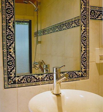 Bathroom mirror design subway tiles used for bathroom tile ideas