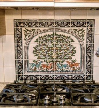 The Tree of life kitchen tile mural kitchen backsplash tiles with Tree of Life