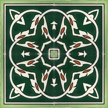 chain-green-tile-pattern