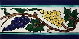 Grape ceramic tile border Grape Subway Tile