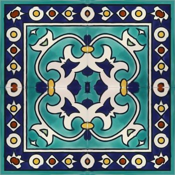 wave-light-blue-tile-pattern-corner-15x15cm Accent Tile by the Balian Studio