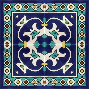 wave-tile-pattern-corner-15x15cm-blue