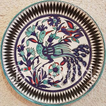 Hand painted peacock plate 29 cm / 11.42 Inch Hand painted peacock plate 29 cm / 11.42 Inch