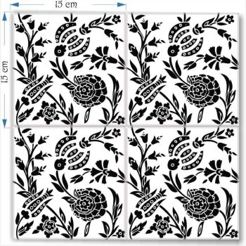 Kema four tiles together Four decorative tiles