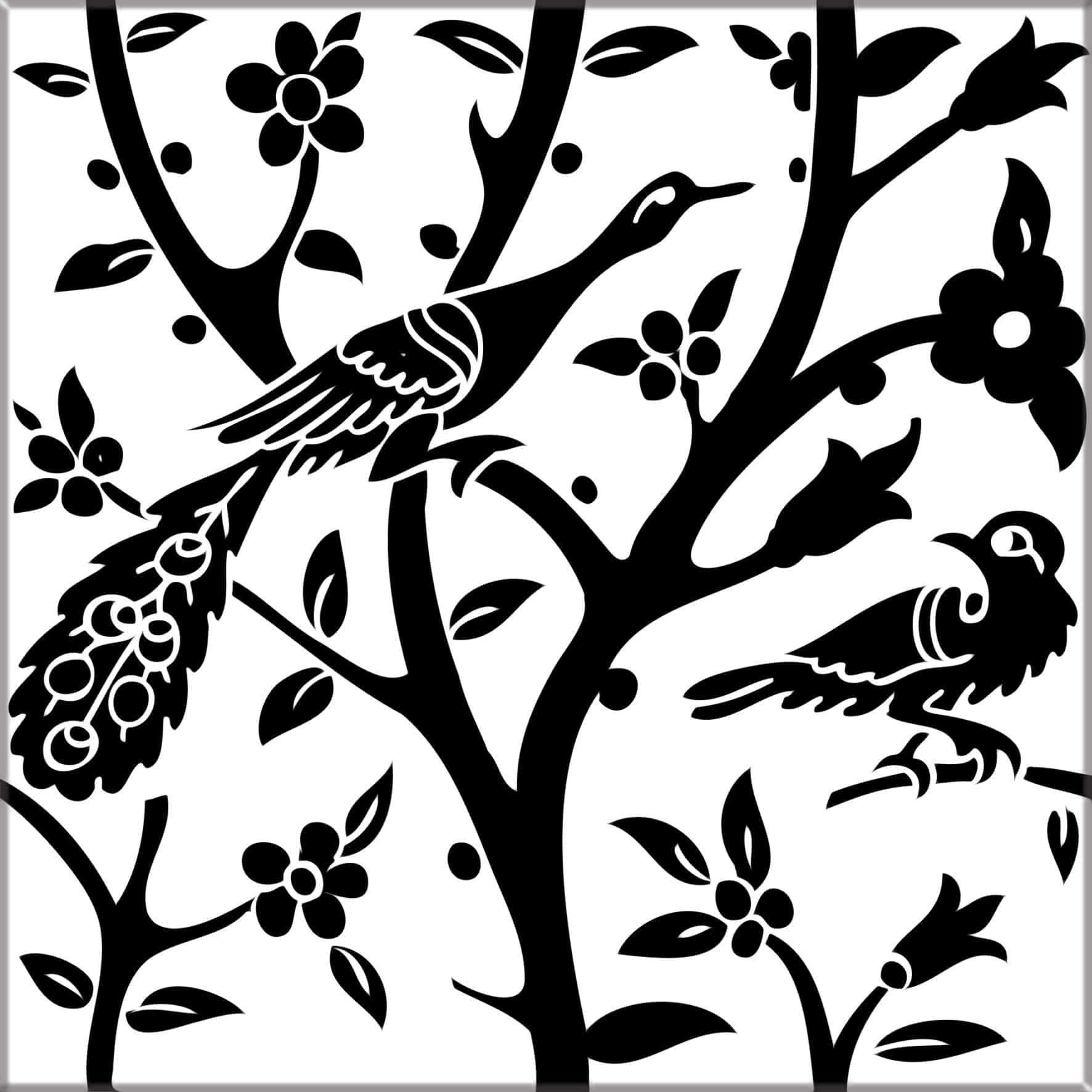 black and white tiles ME series