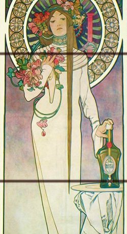 Alphonse Mucha website 3 tile 6 art deco tile pattern