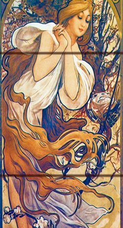 Mucha 3 a Mucha art nouveau tiles