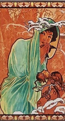 Mucha tile 1 art nouveau tile pattern