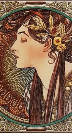 Mucha tile 6 art deco tile 1