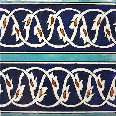 Chain Series porcelain waterline pool tile