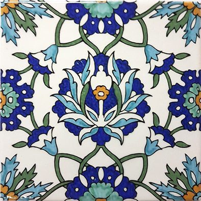 Lori dark blue 6x6 inch porcelain pool tiles