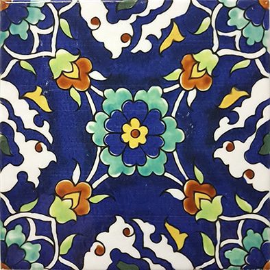 Nano Dark blue porcelain waterline ppol tile