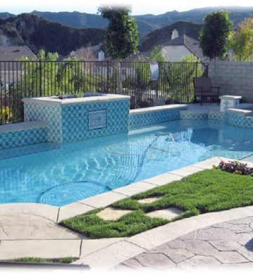 Ron Massino pool Ron Massino waterline pool tile installation for a beautiful swimming pool design idea