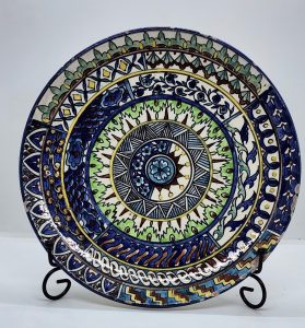 hand painted decorative plate