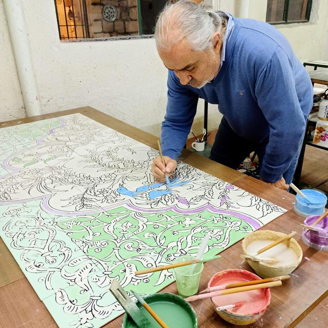 Artistic Painted Tile Murals