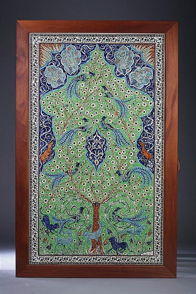 A Marie Balian Artistic Tile Mural exhibited at the Smithsonian Museum of Washington DC