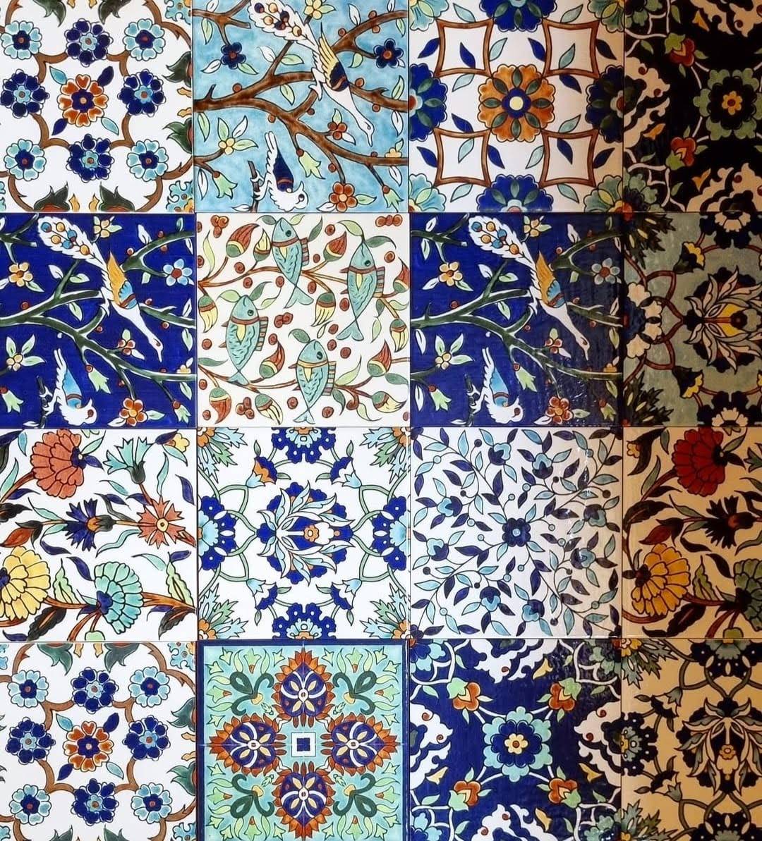 hand painted tiles by Balian