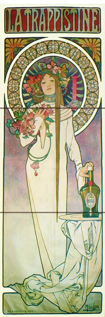 Alphonse Mucha Tile art
