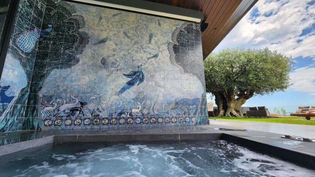 An Artistic Tile Mural in Spain