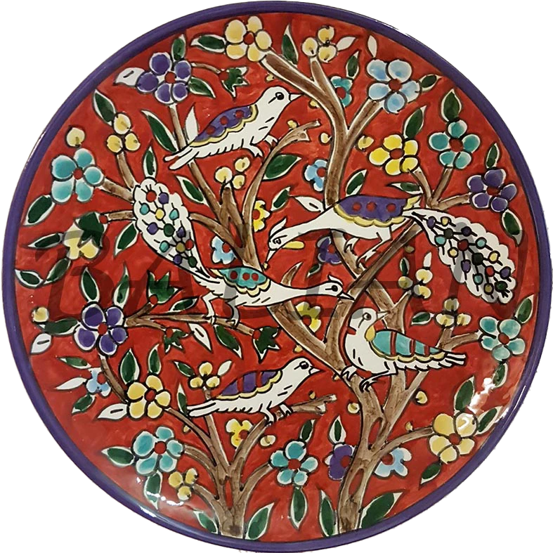 The red middle East 29cm decorative wall plate