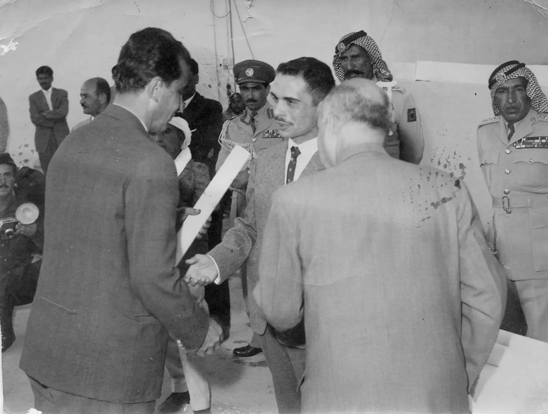 Setrak Balian Sr with King Hussein of Jordan