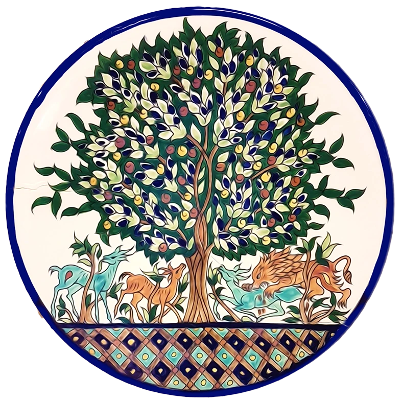 The Tree of life 29cm decorative wall plate