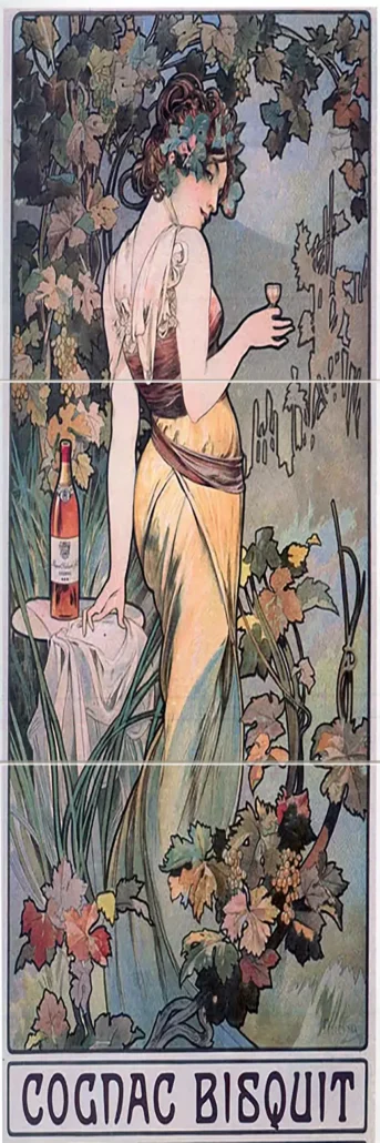 Cognac & Biscuit Alphonse Muche tile art