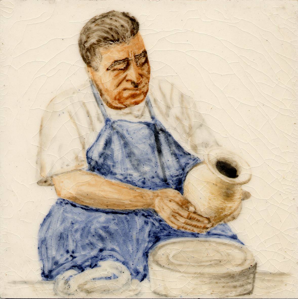 grandfather on tiles