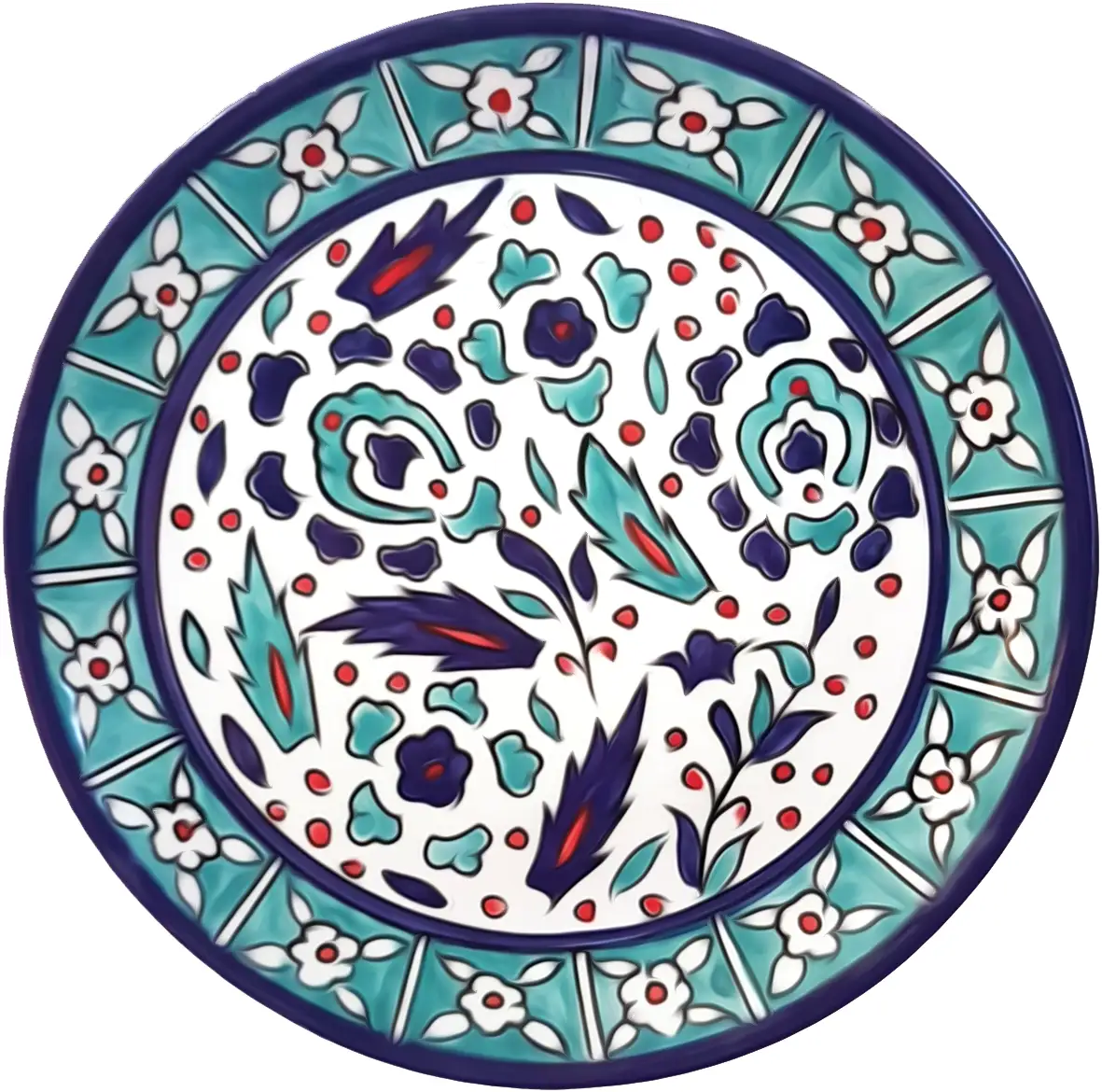 decorative serving plate 22cm diameter