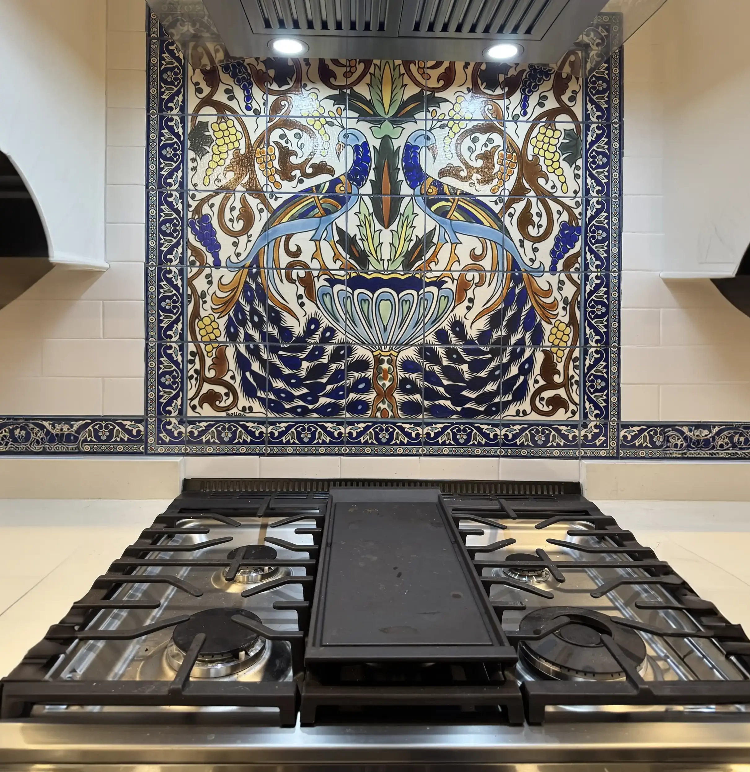 Kitchen tile backsplash mural