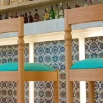 Decorative 6x6 inch tiles hand decorated by the balian Studio