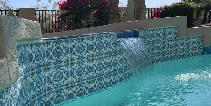 Swimmin pool tiles 6x6 inch porcelain