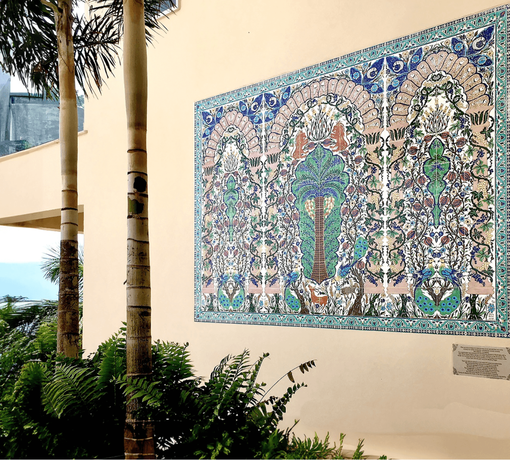 decorative-wall-tile mural in Antigua