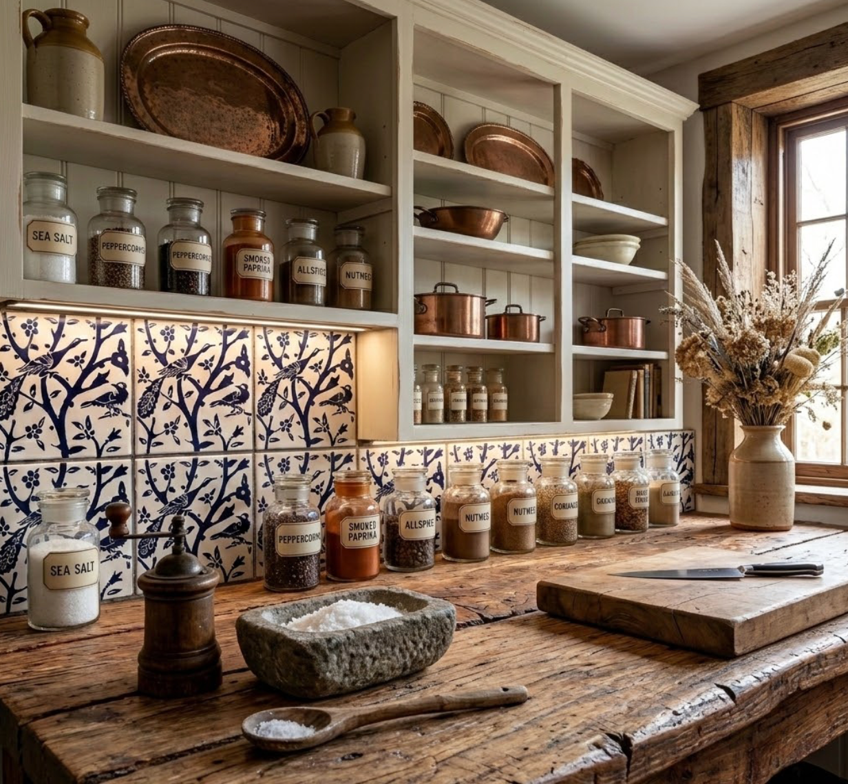 black-and-white-tiles-for-kitchen-walls